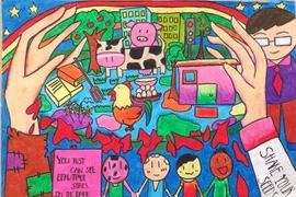 Chống bán phá giá qua… tranh vẽ trẻ thơ