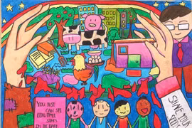 Chống bán phá giá qua… tranh vẽ trẻ thơ