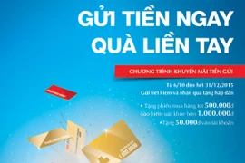 Cùng VietinBank "Gửi tiền ngay - Quà liền tay"