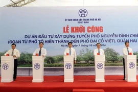 Hà Nội khởi công dự án Đầu tư xây dựng tuyến phố Nguyễn Đình Chiểu