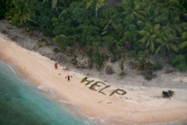 Dùng lá cọ để cầu cứu