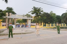 Lực lượng Công an đảm bảo ANTT, kiểm soát chặt dịch Covid-19 tại điểm thi