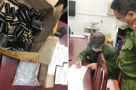 Phát hiện số lượng lớn linh kiện lắp ráp súng tự chế trong bưu kiện 
