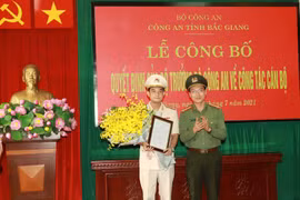 Bổ nhiệm một Phó Giám đốc Công an tỉnh Bắc Giang 