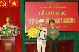 Bổ nhiệm một Phó Giám đốc Công an tỉnh Bắc Giang 
