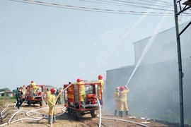 Sáng kiến xe chữa cháy lưu động tại làng nghề Hữu Bằng phát huy hiệu quả 