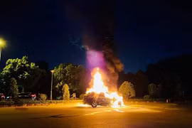 Clip: Gia đình có 4 người thoát nạn trong vụ cháy xe du lịch