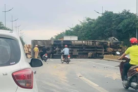 Lái xe tử vong trong chiếc ôtô bốc cháy trên đường Võ Nguyên Giáp