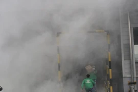 Kiểm tra, đánh giá công tác phối hợp xử lý sự cố hỏa hoạn qua vụ cháy giả định 