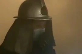 Clip: Hoả hoạn tại căn hộ chung cư Times City