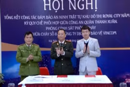 Tăng cường đảm bảo ANTT khu đô thị Vinhomes Royal City