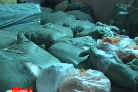 Phát hiện gần 2 tấn mực khô xé sợi, nghi trộn cao su