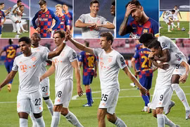Bayern Munich "nghiền nát" Barcelona với tỉ số 8-2