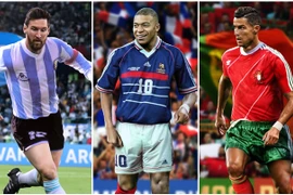 [ẢNH] Các siêu sao đương đại trông thế nào khi mặc áo đấu "tối cổ"?