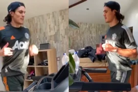 Xem Cavani tập luyện hùng hục chờ ngày ra mắt M.U