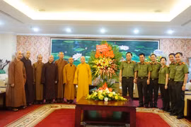 Giám đốc Công an Hà Nội tiếp đoàn Giáo hội Phật giáo Việt Nam thành phố Hà Nội 