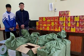 Bắt quả tang đối tượng vận chuyển pháo trái phép