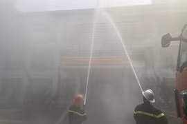 Kiểm tra công tác phòng cháy tại văn phòng, kho xưởng ở quận Nam Từ Liêm qua diễn tập phương án