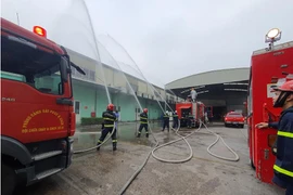 Xử lý tình huống cháy giả định tại Công ty cổ phần Medion Việt Nam 