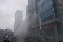 Xử lý tình huống cháy giả định nguyên nhân do chập điện