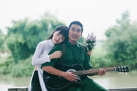 Lan Phương, Kiều Minh Tuấn tình tứ trong "Tình yêu người lính"