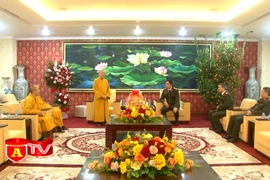 CATP tiếp đoàn Giáo hội Phật giáo thành phố Hà Nội chúc Tết