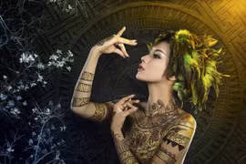 Mãn nhãn ngắm mẫu ảnh Nga Tây ấn tượng cùng body painting