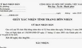Chính thức: Không yêu cầu giấy xác nhận độc thân khi đăng ký kết hôn