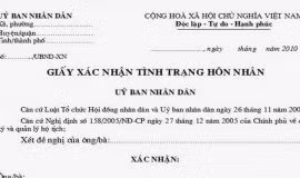 Chính thức: Không yêu cầu giấy xác nhận độc thân khi đăng ký kết hôn