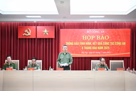 Công an cấp tỉnh định kỳ 6 tháng/ lần họp báo cung cấp thông tin cho báo chí?