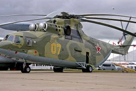 Trực thăng khổng lồ Mi-26 mạnh mẽ vượt trội nhờ động cơ PD-8V thế hệ mới