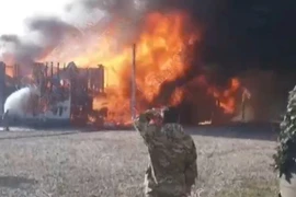 Trụ sở chính của 'Quân đoàn châu Phi' Nga tại Krasnodar bất ngờ bốc cháy