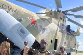 Trực thăng khổng lồ Mi-26 của Nga bất ngờ hiện diện tại Mali