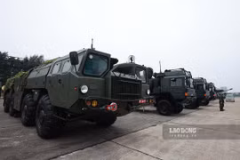 Tổ hợp phòng không SPYDER hiện tại xuất hiện tại Triển lãm Quốc phòng Việt Nam 2022