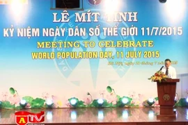 Lễ mít tinh kỷ niệm Ngày dân số thế giới 11/7