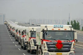 Đón dâu bằng xe tải