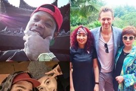 Dàn diễn viên King Kong thi nhau khoe ảnh tại Ninh Bình