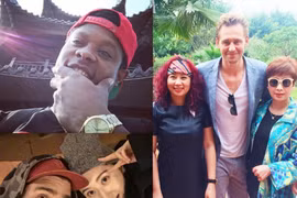 Dàn diễn viên King Kong thi nhau khoe ảnh tại Ninh Bình