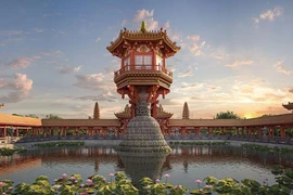 Hình ảnh chùa Diên Hựu - Một Cột thời Lý - sản phẩm VR3D đầu tiên của Sen Heritage