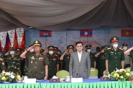 Quân đội 3 nước Lào - Việt Nam - Campuchia diễn tập cứu hộ, cứu nạn 