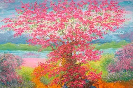 Hoa bên thềm xuân