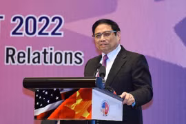 Thủ tướng Phạm Minh Chính phát biểu tại Hội nghị Thượng đỉnh Kinh doanh Việt Nam - Hoa Kỳ lần thứ 5 diễn ra sáng 8-3 