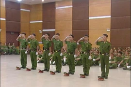 CATP Hà Nội khai giảng lớp tập huấn điều lệnh CAND năm 2015