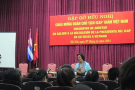 Gặp gỡ hữu nghị chào mừng đoàn Chủ tịch ICAP sang thăm Việt Nam