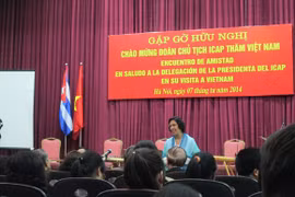 Gặp gỡ hữu nghị chào mừng đoàn Chủ tịch ICAP sang thăm Việt Nam