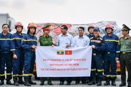 Việt Nam tiếp tục hỗ trợ nhân đạo Myanmar sau thảm họa động đất