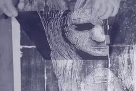 In khắc thạch cao trên giấy dó