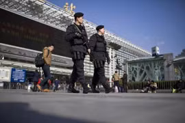 Cảnh sát Bắc Kinh tăng cường bảo vệ quảng trường Thiên An Môn