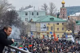 Nga: Biểu tình cực lớn phản đối Tổng thống Putin