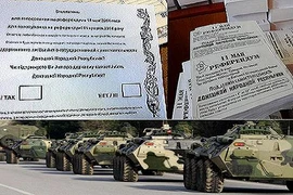 Kiev nổ súng vào Slavyansk ngay trước giờ trưng cầu dân ý